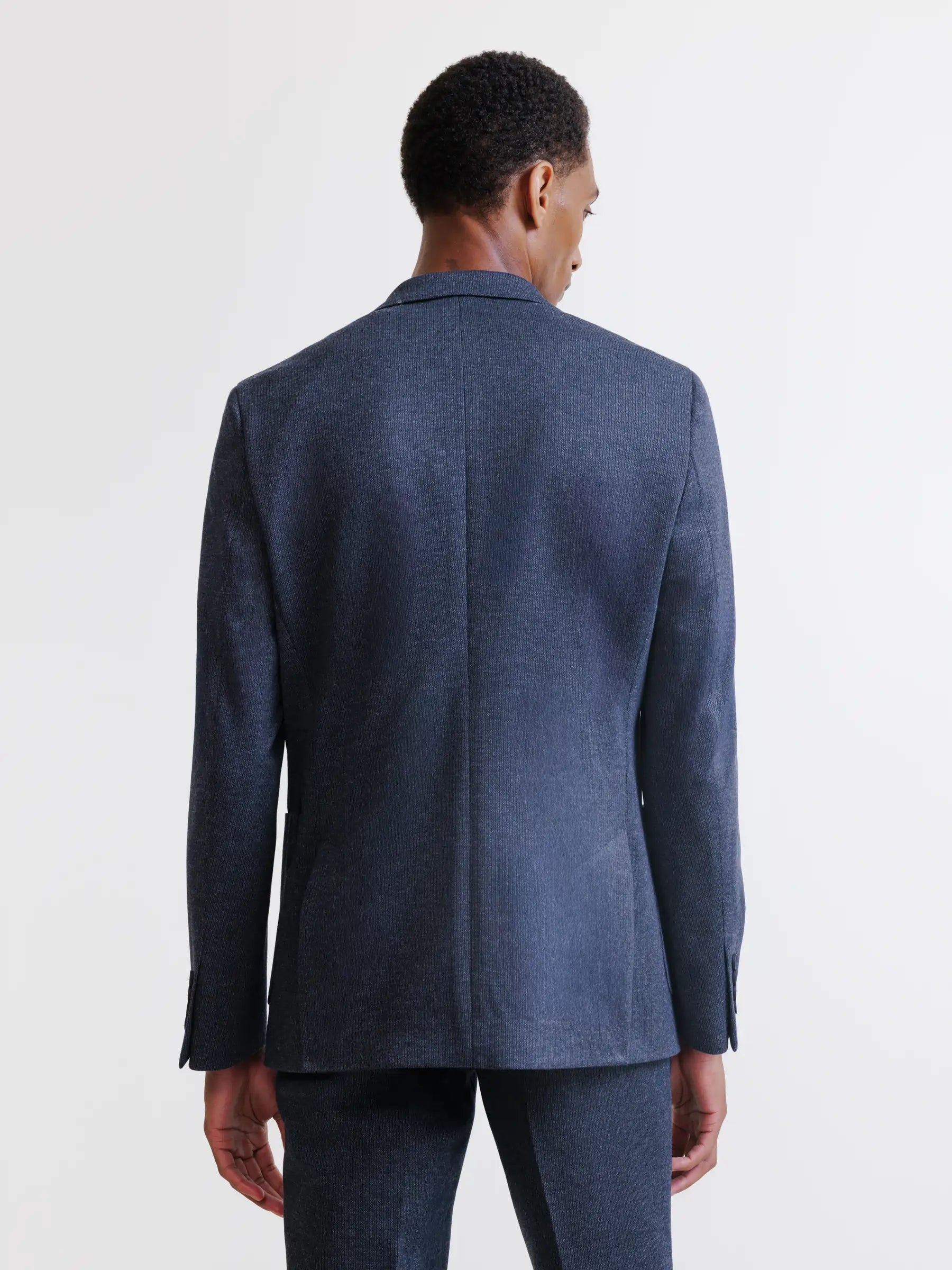Veste ville en maille marine