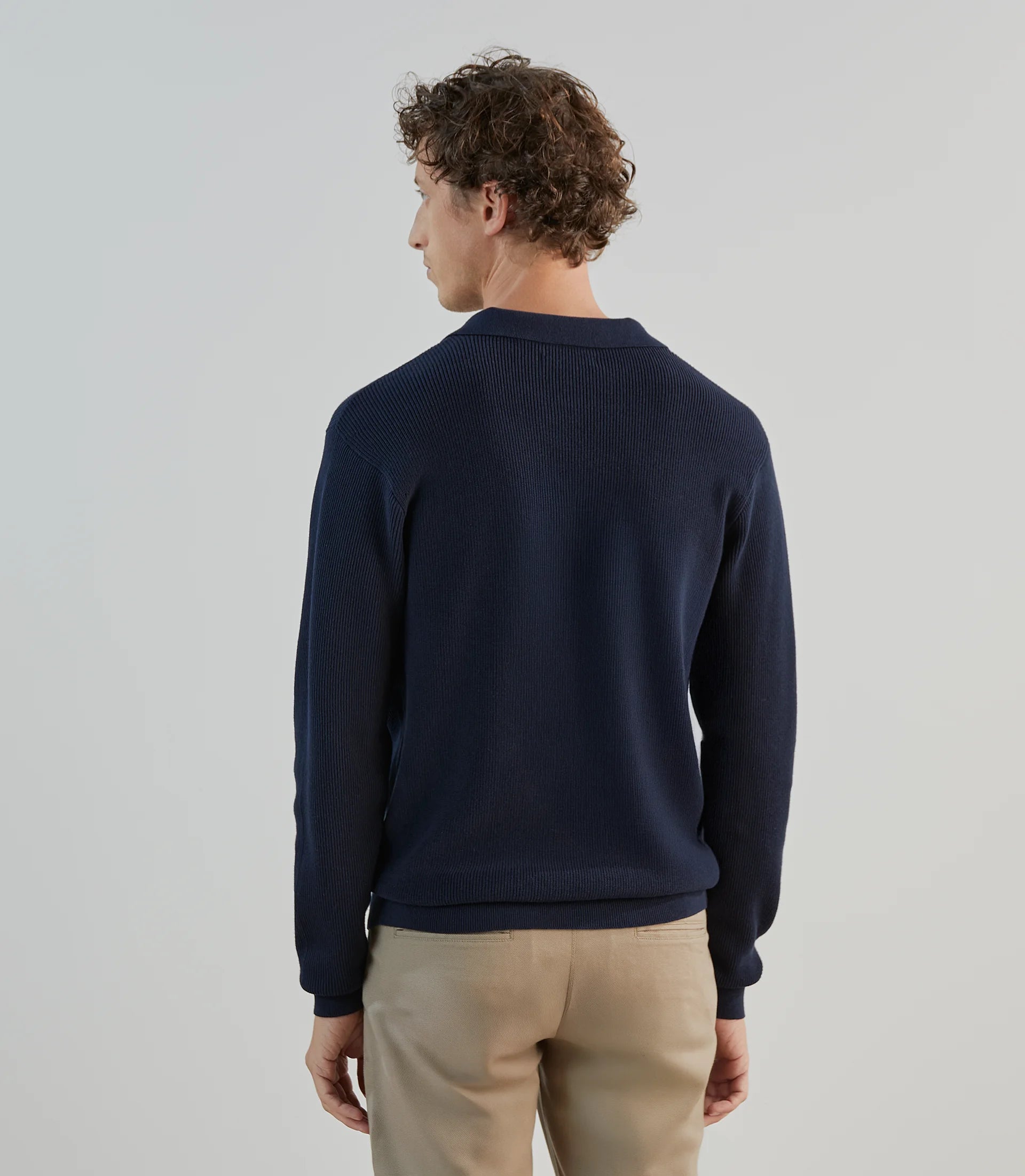 Pull col polo marine - IZAC
