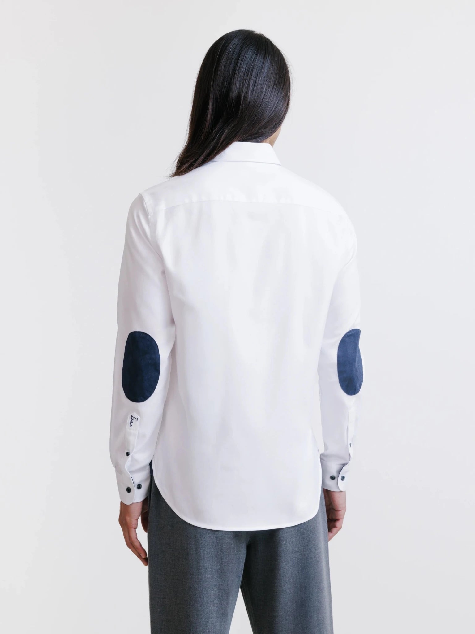 Chemise avec coudières blanches - IZAC