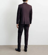 Costume 2 boutons bordeaux - IZAC