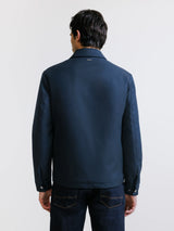 Blouson col chemise marine