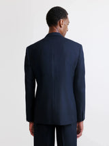 Costume croisé rayé marine - IZAC