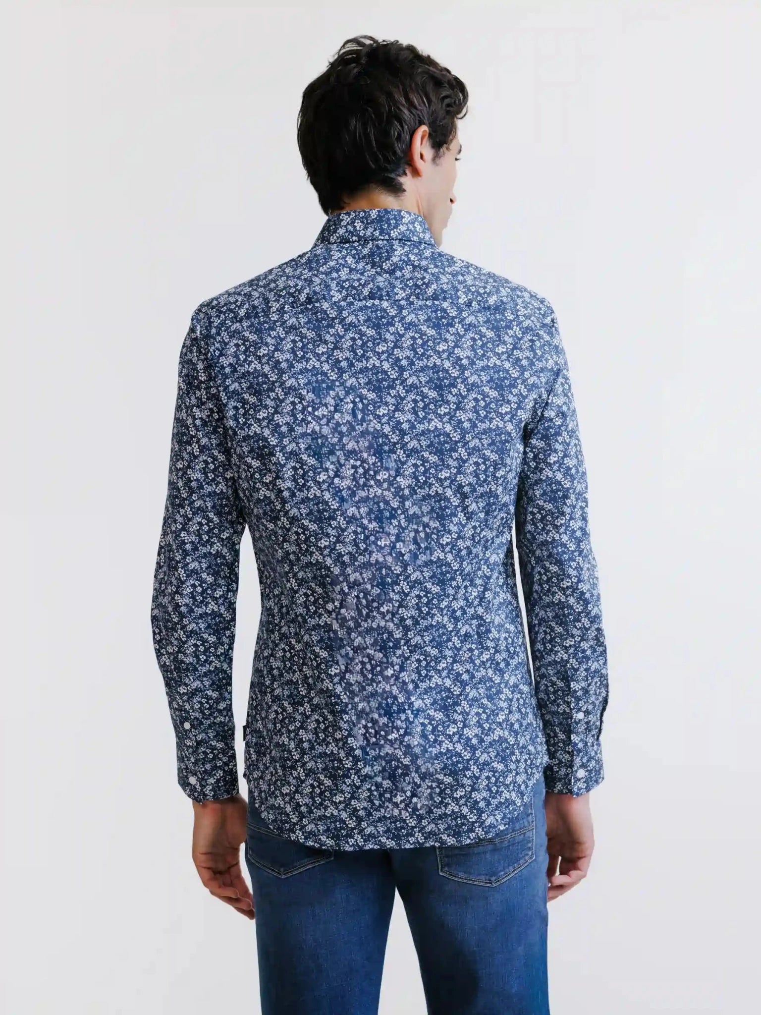 Chemise fantaisie marine - IZAC