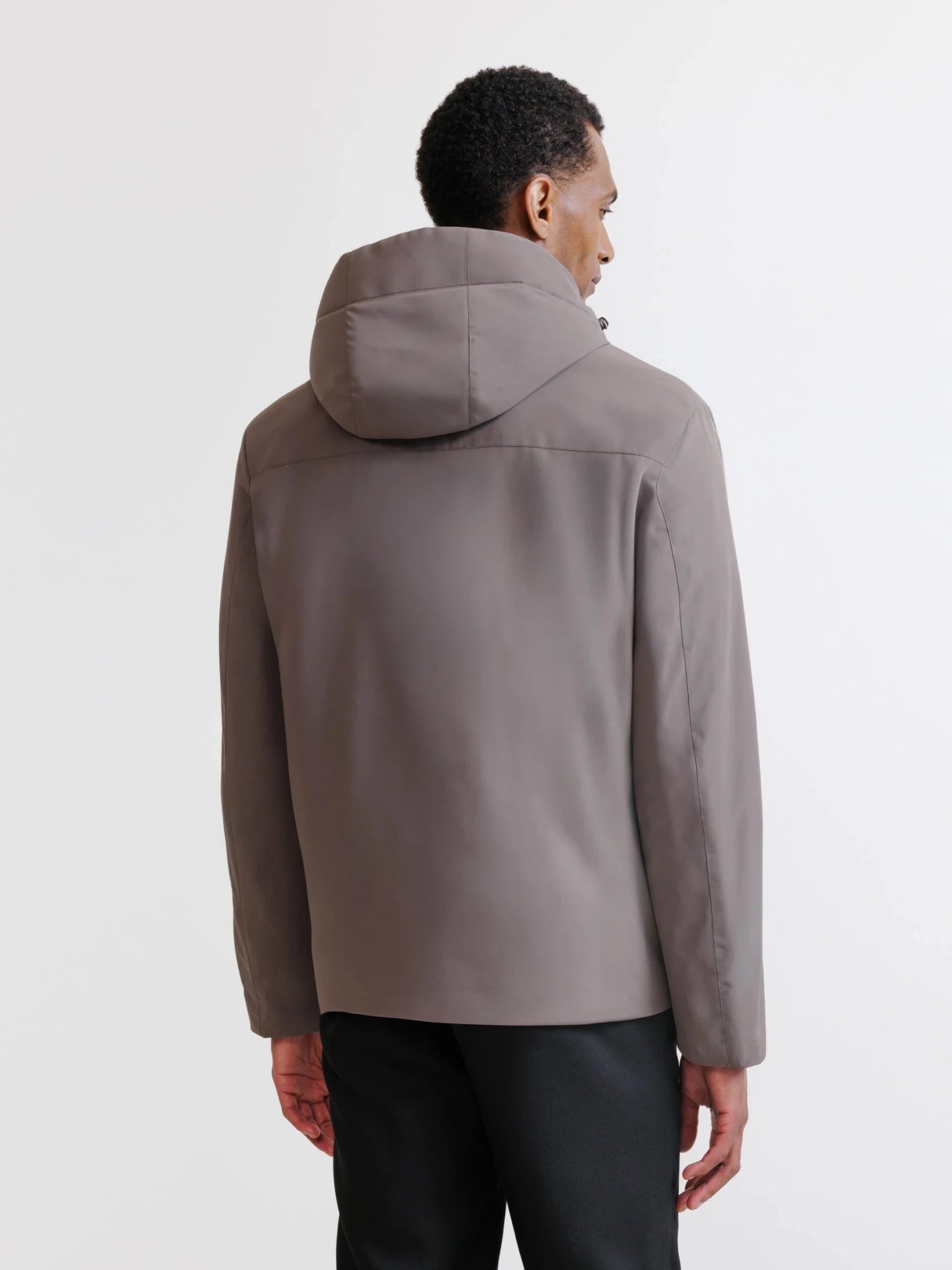 Blouson à capuche taupe - IZAC