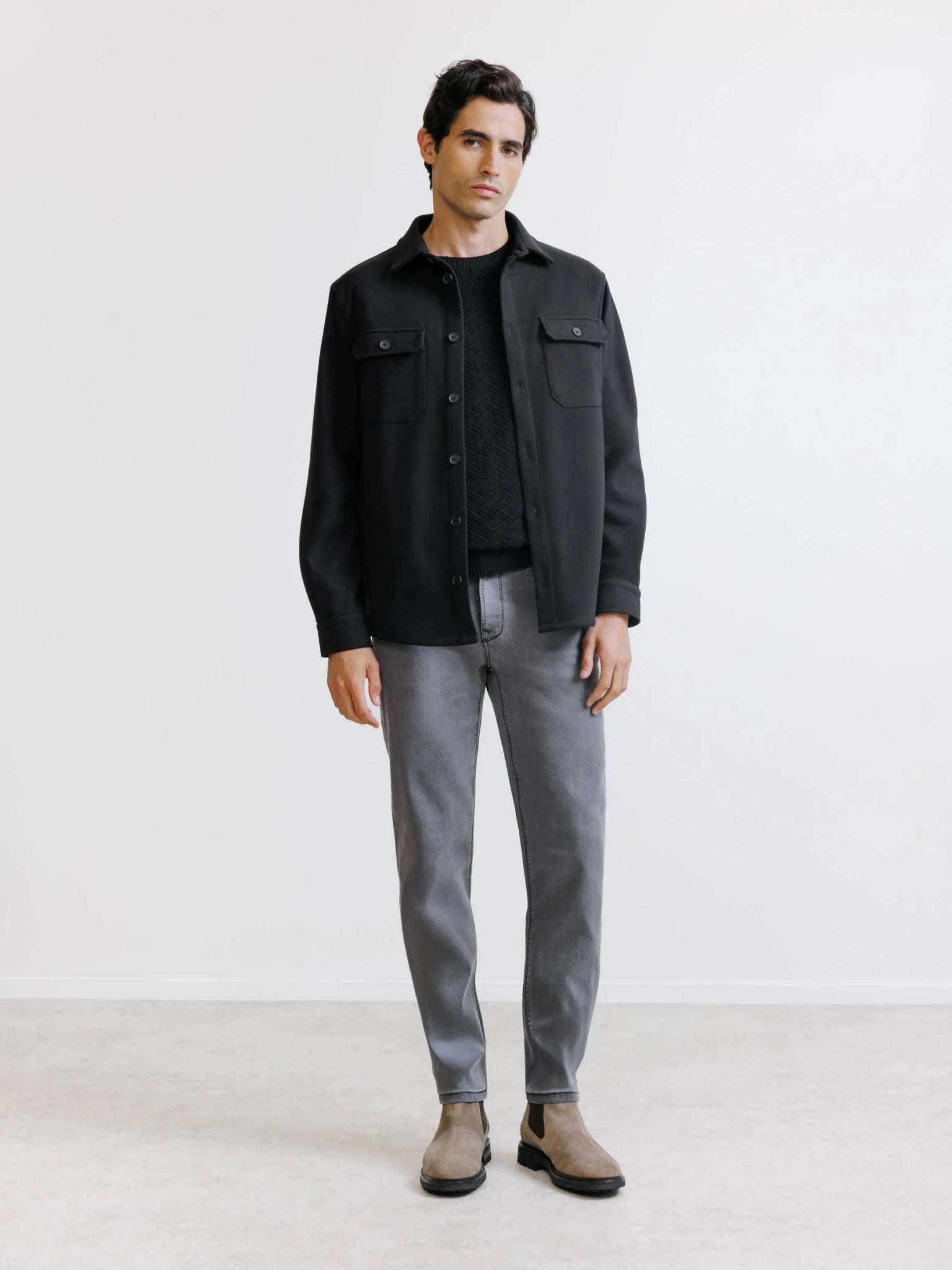 Surchemise casual noire - IZAC