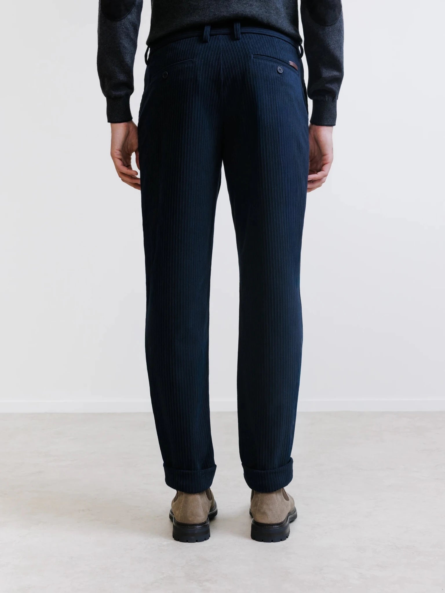 Pantalon en velours marine - IZAC