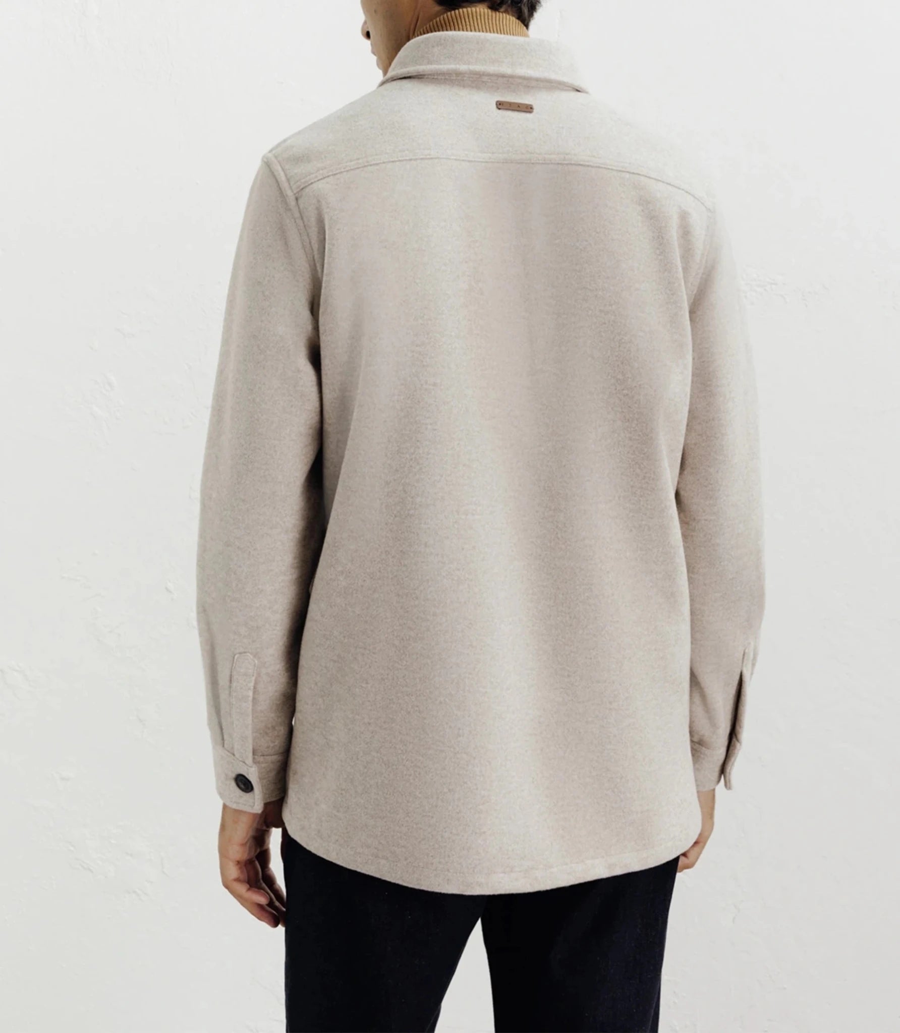 Veste casual col chemise beige - IZAC