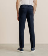 Pantalon ville en maille marine - IZAC
