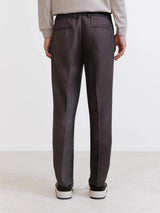 Brown drawstring trousers