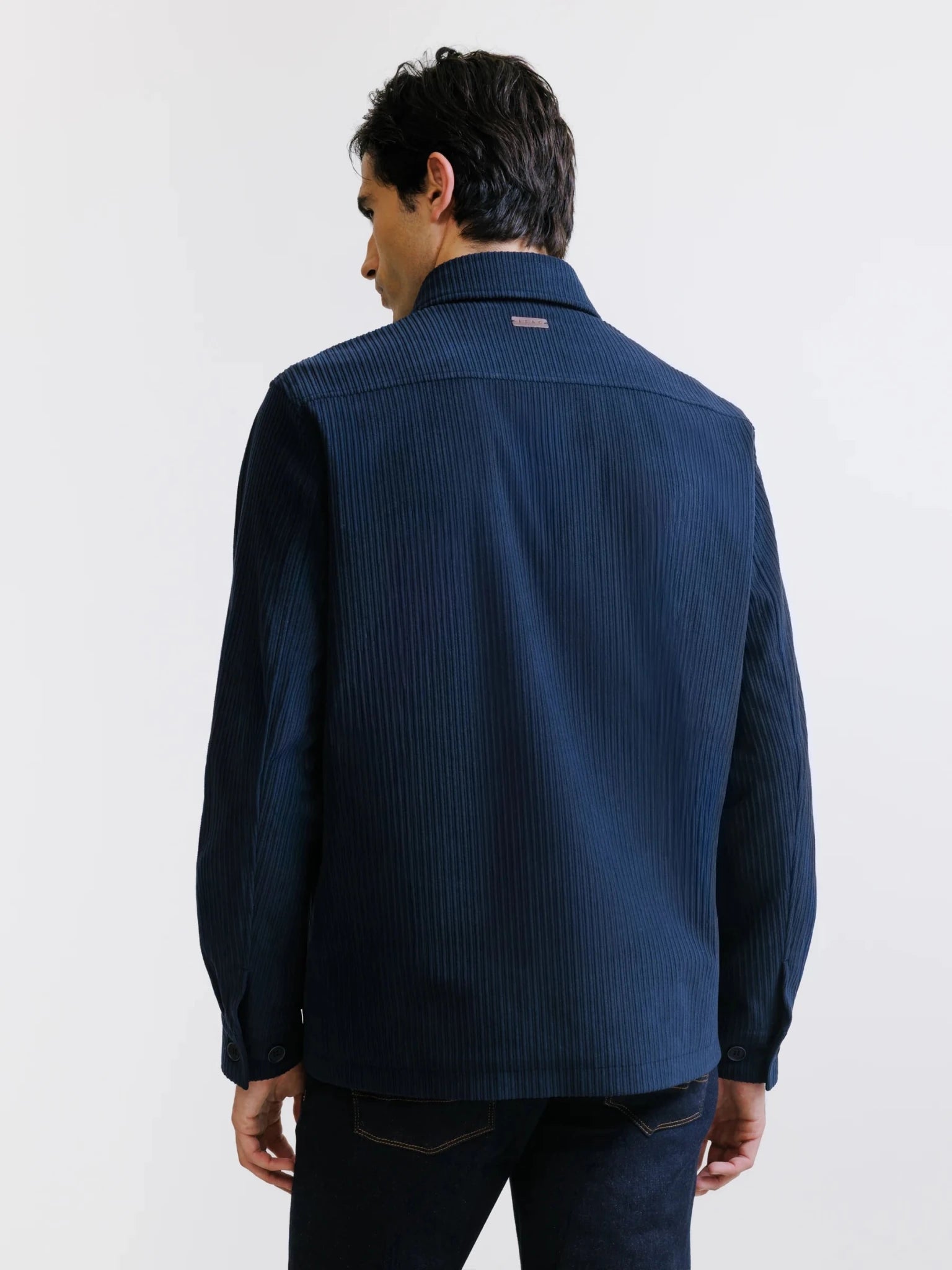 Veste en velours côtelé marine - IZAC