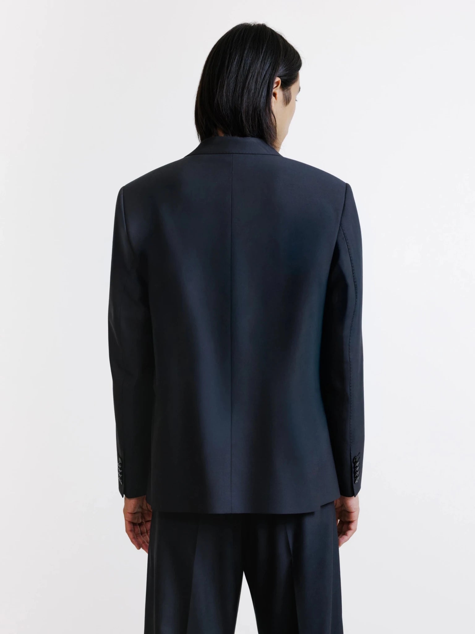 Veste en laine majoritaire noire - IZAC