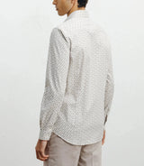 Chemise casual à imprimé fleurs beige - IZAC