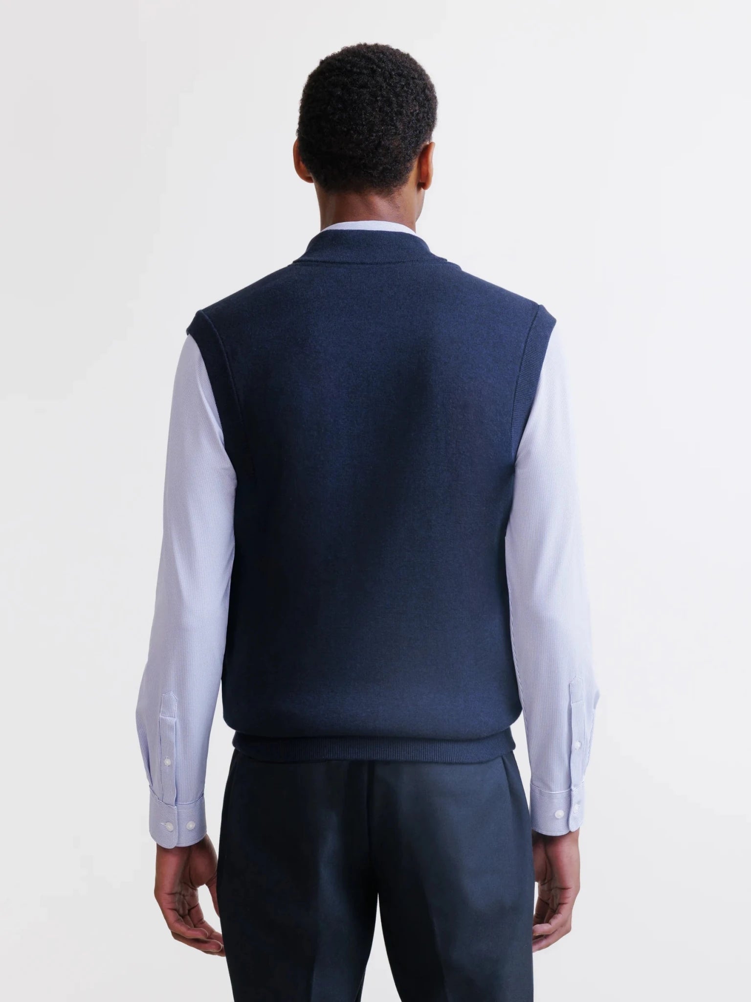 Gilet zippé sans manches marine - IZAC