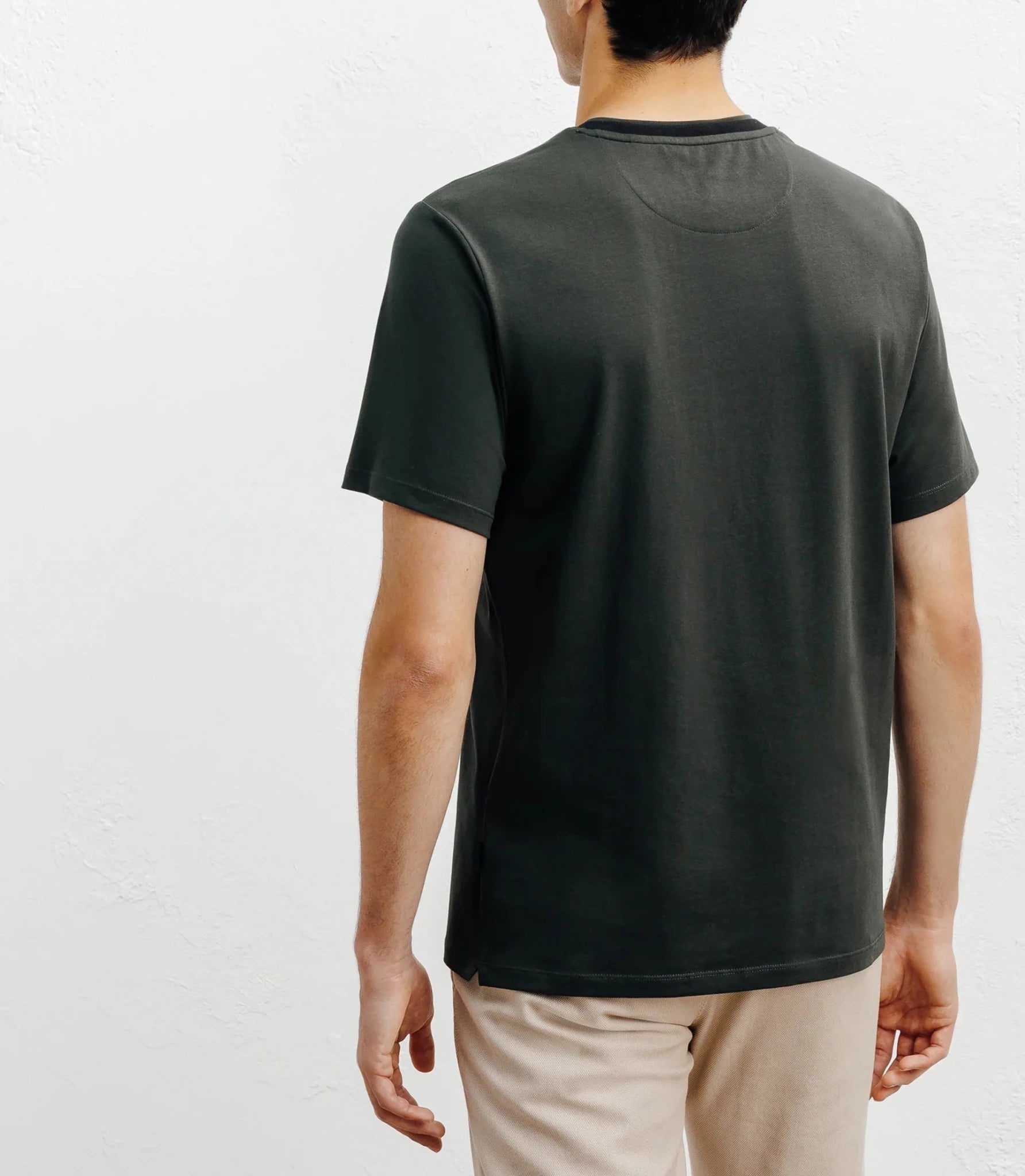 T-shirt col teddy kaki - IZAC