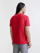 T-shirt à manches courtes rouge foncé - IZAC