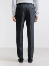 Grey flannel dress trousers
