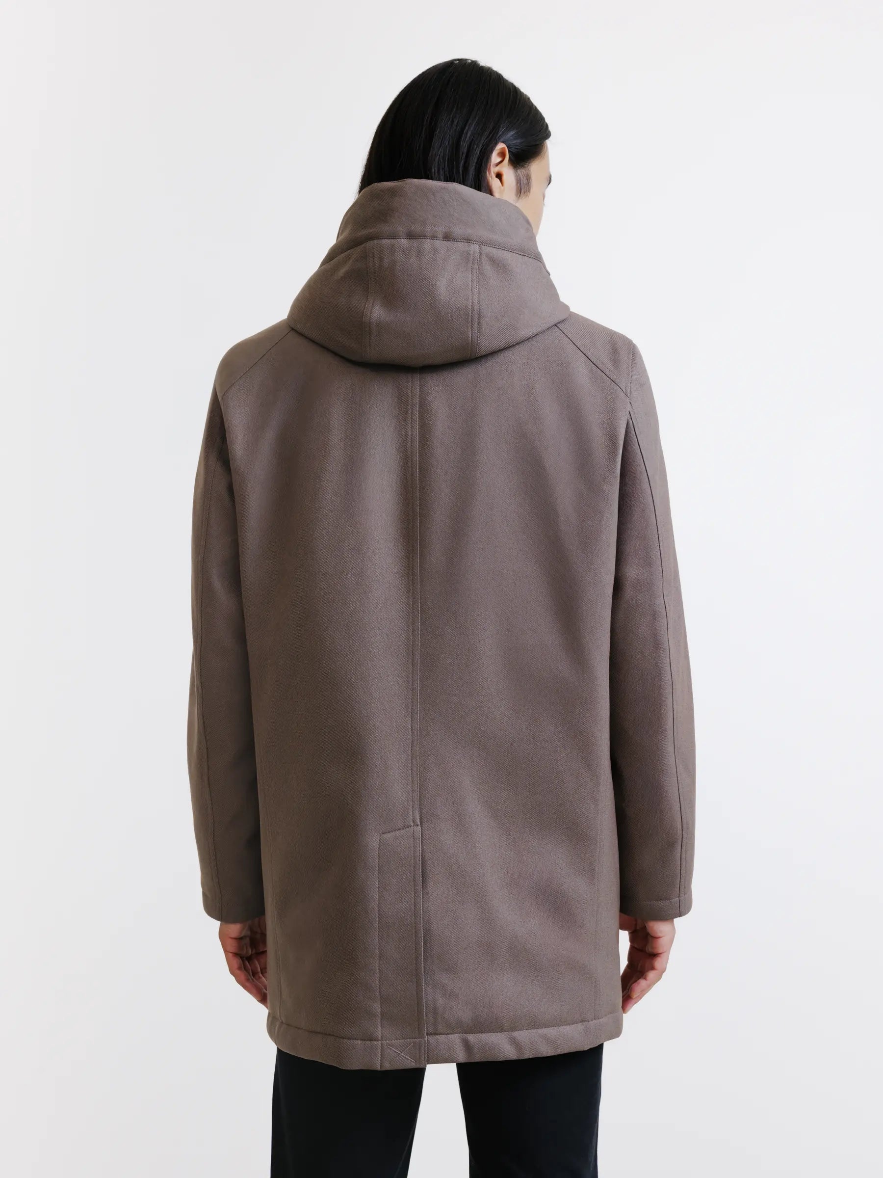 Taupe city parka