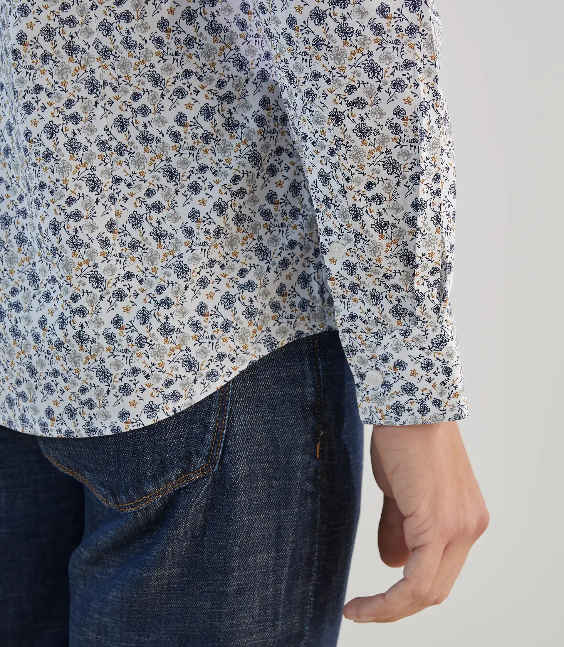 Chemise fantaisie blanche - IZAC