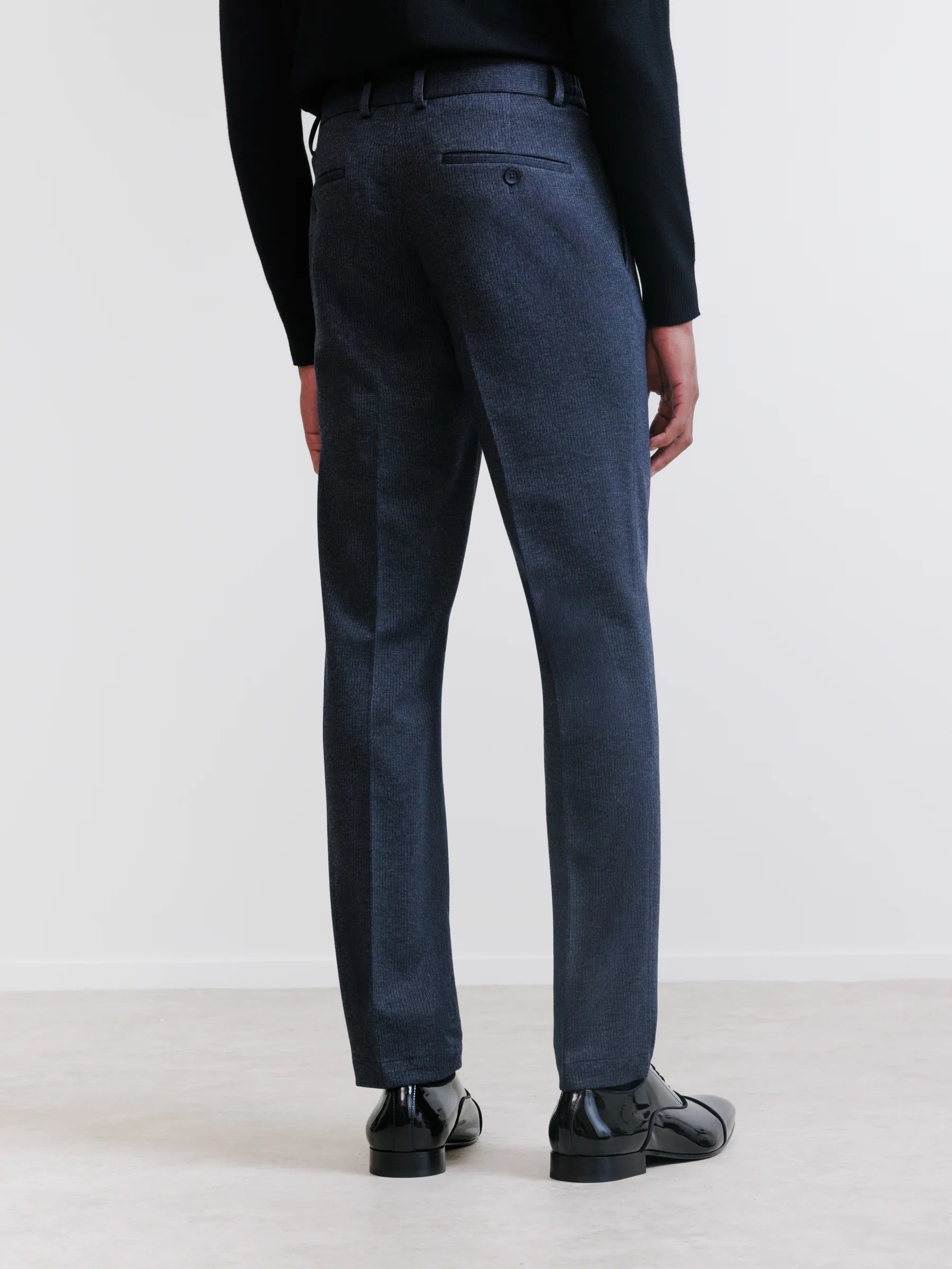 Navy knit city pants