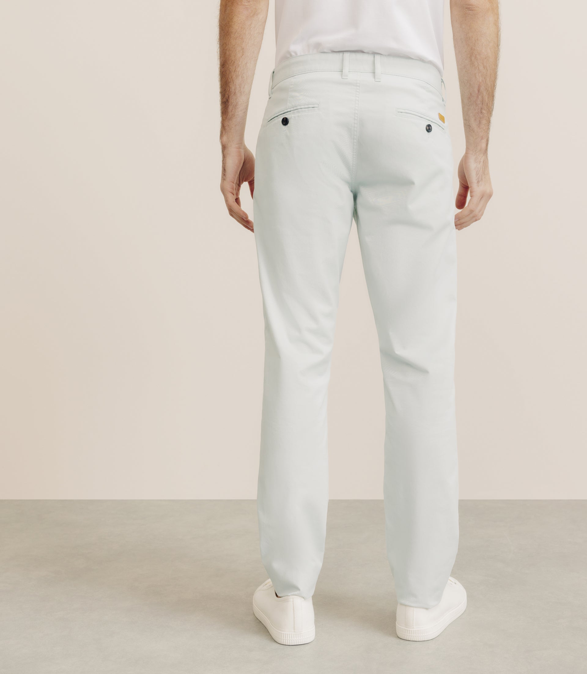 Pantalon en coton stretch vert - IZAC