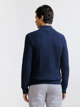Pull col cheminée marine - IZAC