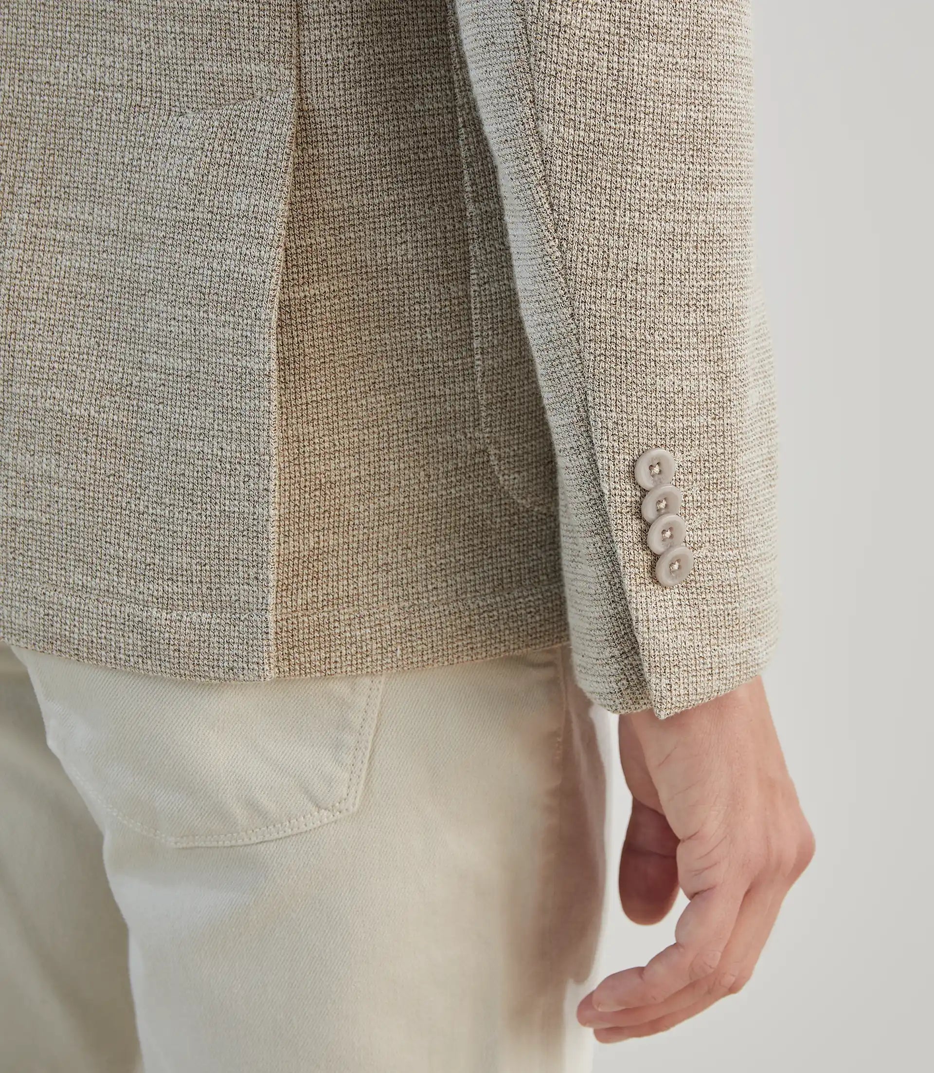 Veste casual en maille beige - IZAC