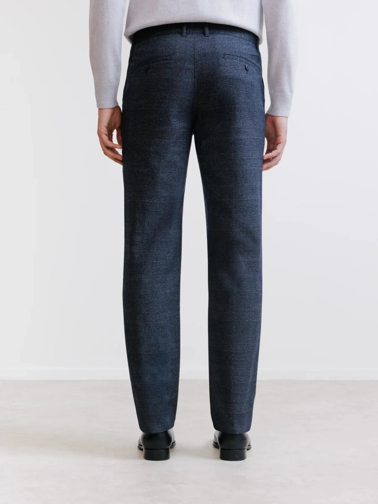 Pantalon carreaux marine - IZAC