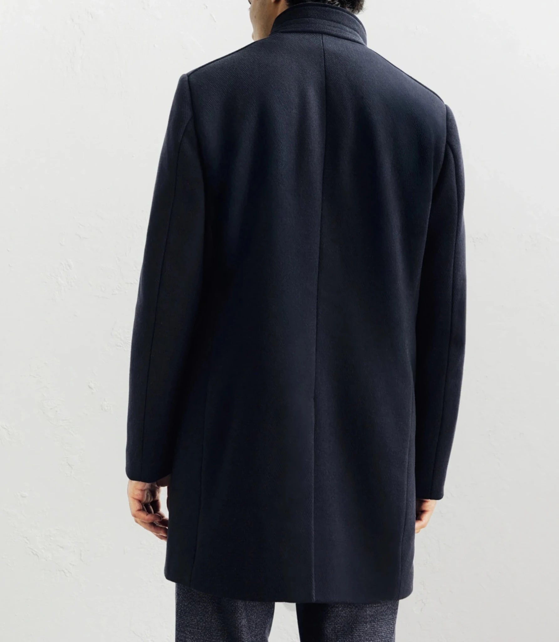 Manteau ville en laine marine - IZAC