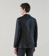 Costume 2 boutons 100% lin noir - IZAC