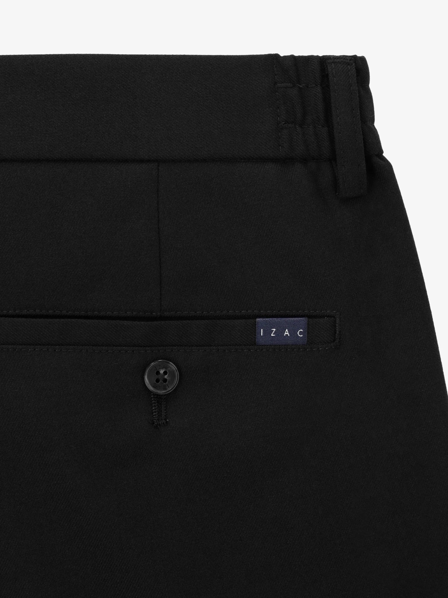 Pantalon confort élastiqué noir - IZAC