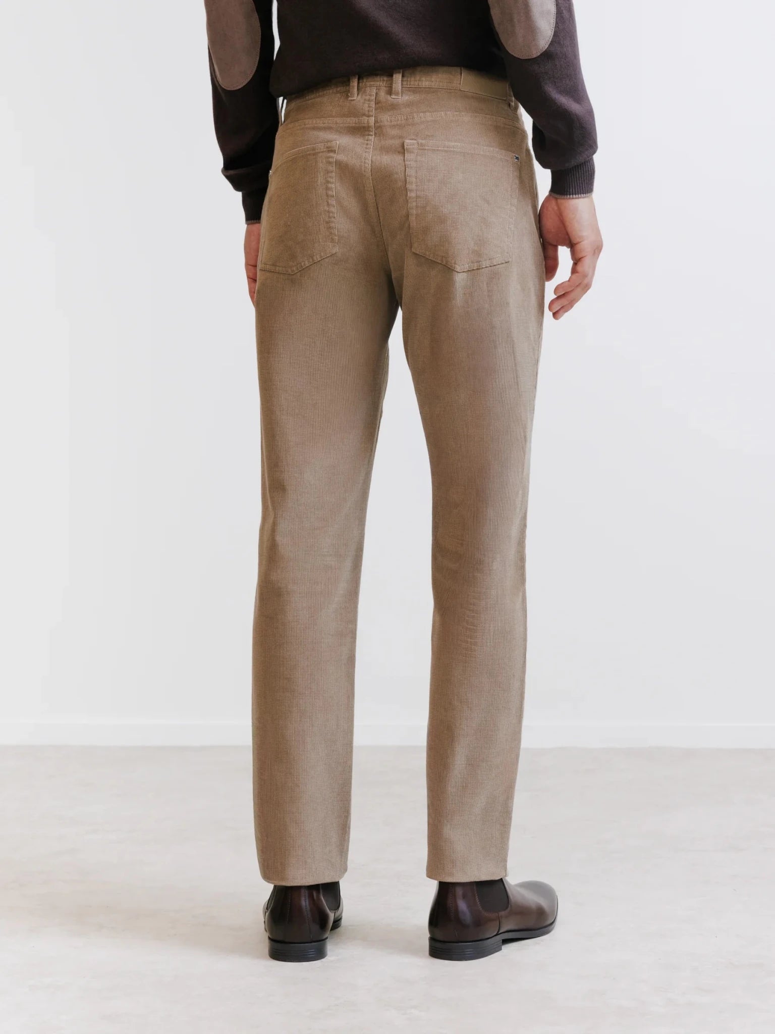 Pantalon en velours taupe - IZAC