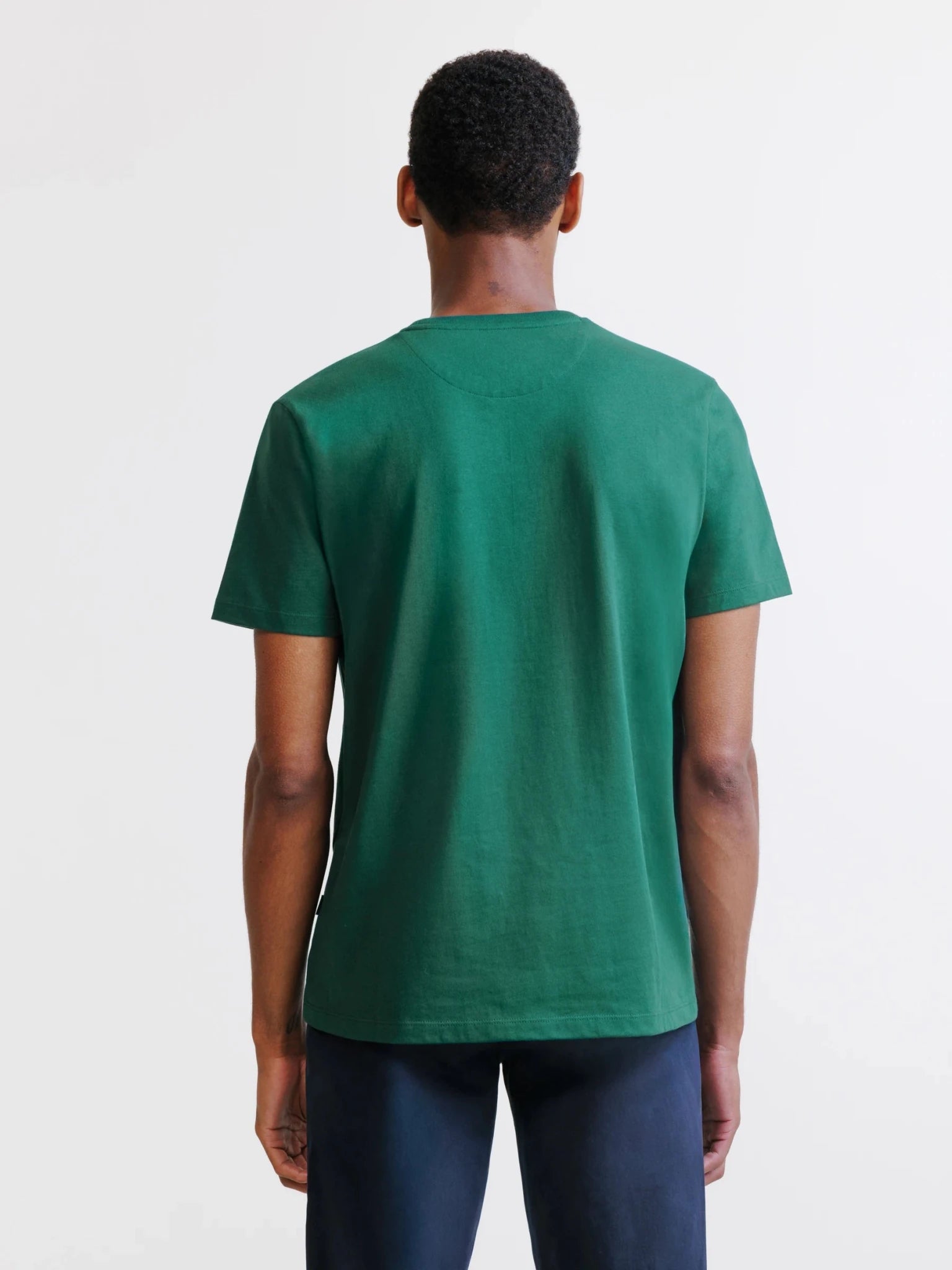 T-shirt à manches courtes vert foncé - IZAC