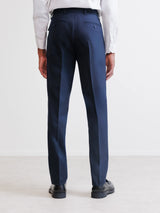 Navy blue 100% wool city trousers