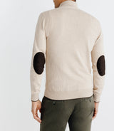 Pull col montant zippé beige - IZAC