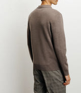 Cardigan surchemise en maille chatain - IZAC