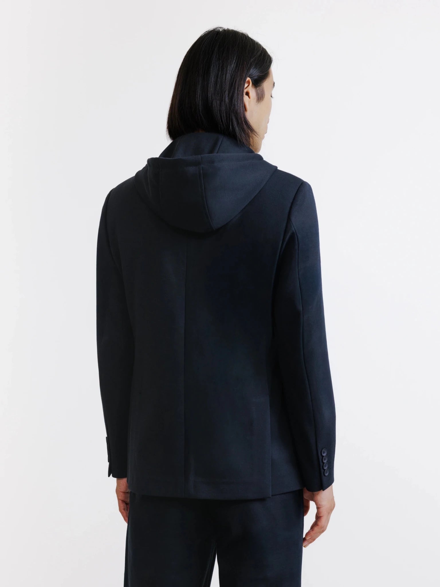 Veste en maille avec parementure marine - IZAC