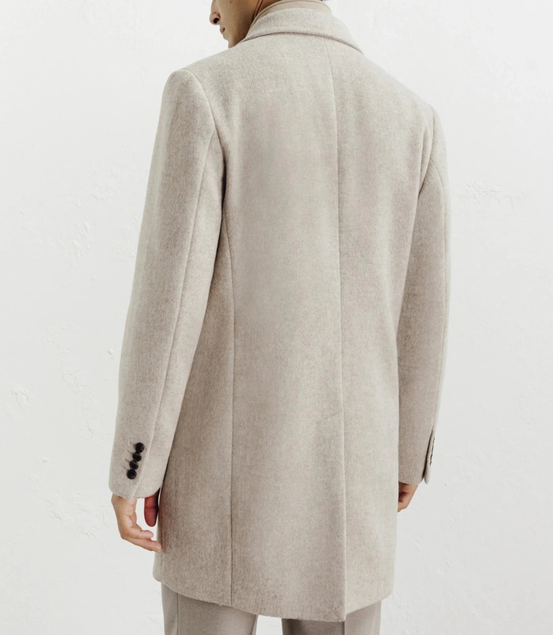 Manteau ville à parmenture amovible beige - IZAC