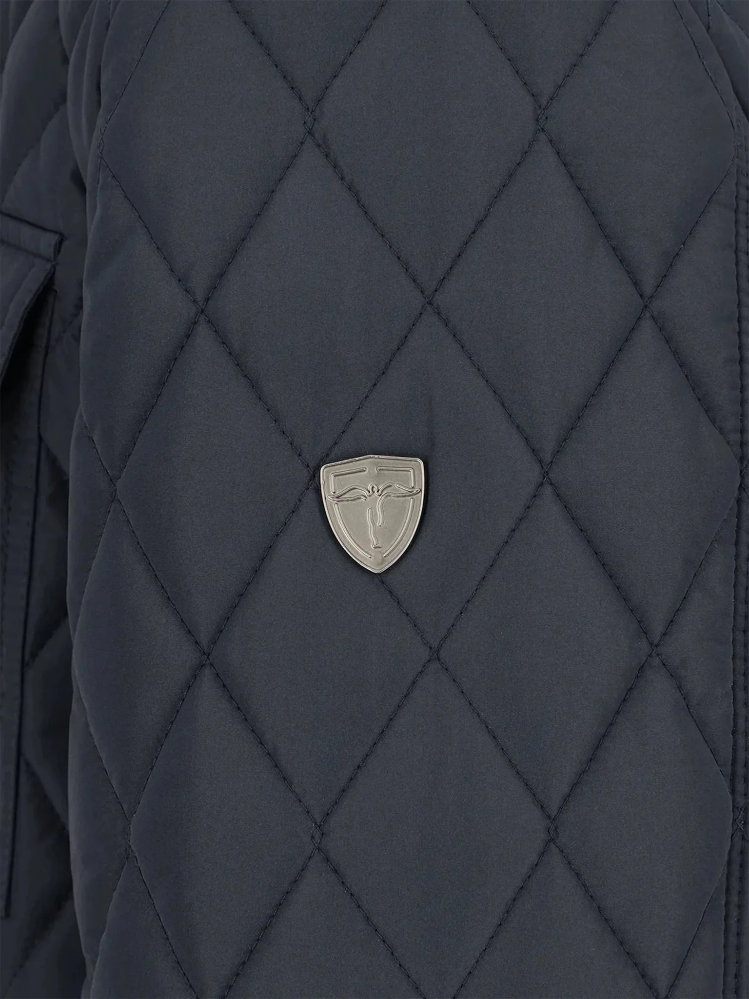 Blouson col motard marine - IZAC