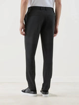 Black technical fabric city trousers