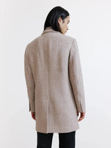Manteau à parmenture amovible beige - IZAC