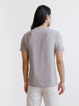 T-shirt col rond taupe - IZAC