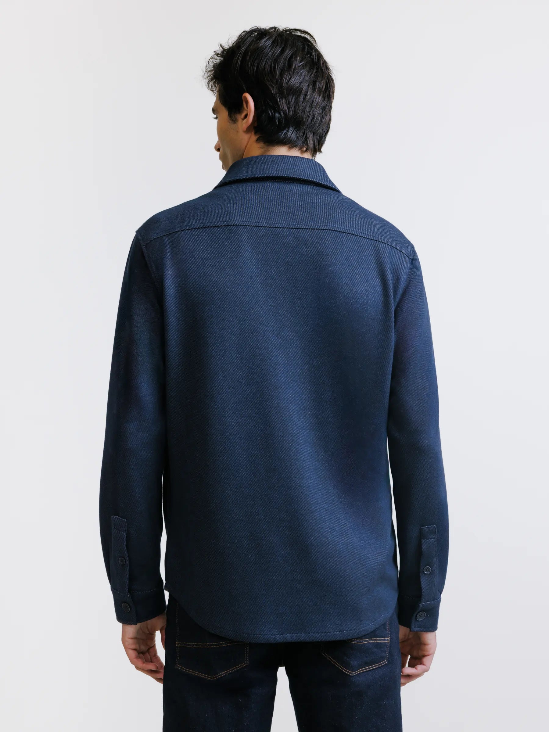 Casual navy overshirt
