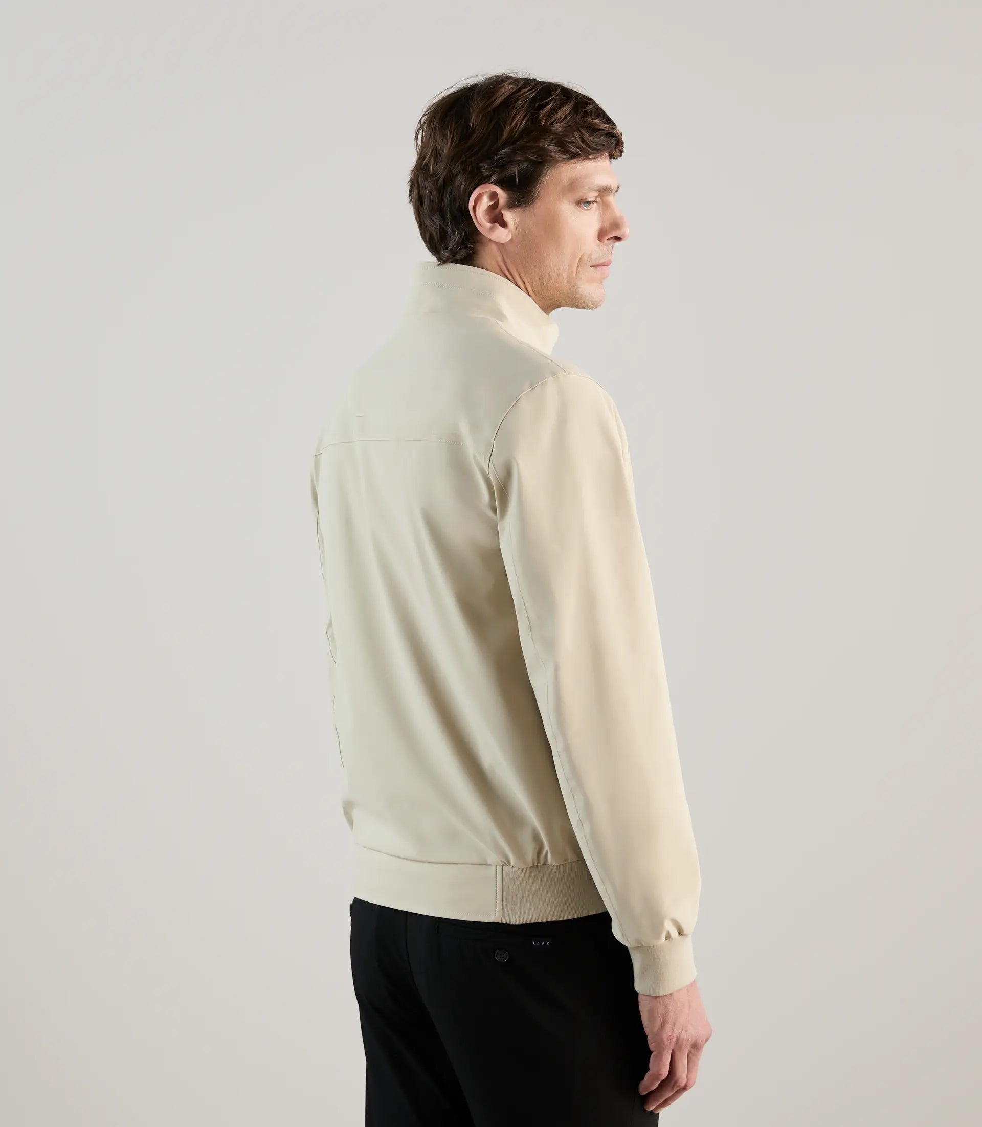 Blouson col montant beige - IZAC