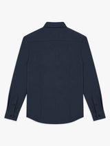 Navy jersey slim-fit shirt