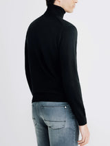 Pull col roulé noir - IZAC