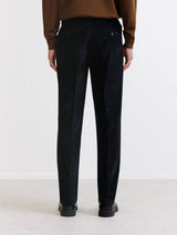 Pantalon ville en velours noir - IZAC