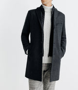 Manteau ville parementure gris - IZAC