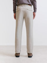 Pantalon flanelle ecru