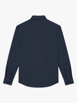 Chemise slim en maille jersey marine - IZAC