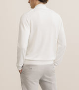 Pull col montant demi zippé écru - IZAC